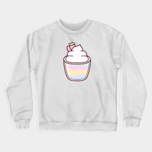 Cute Pastel Strawberry Parfait Crewneck Sweatshirt